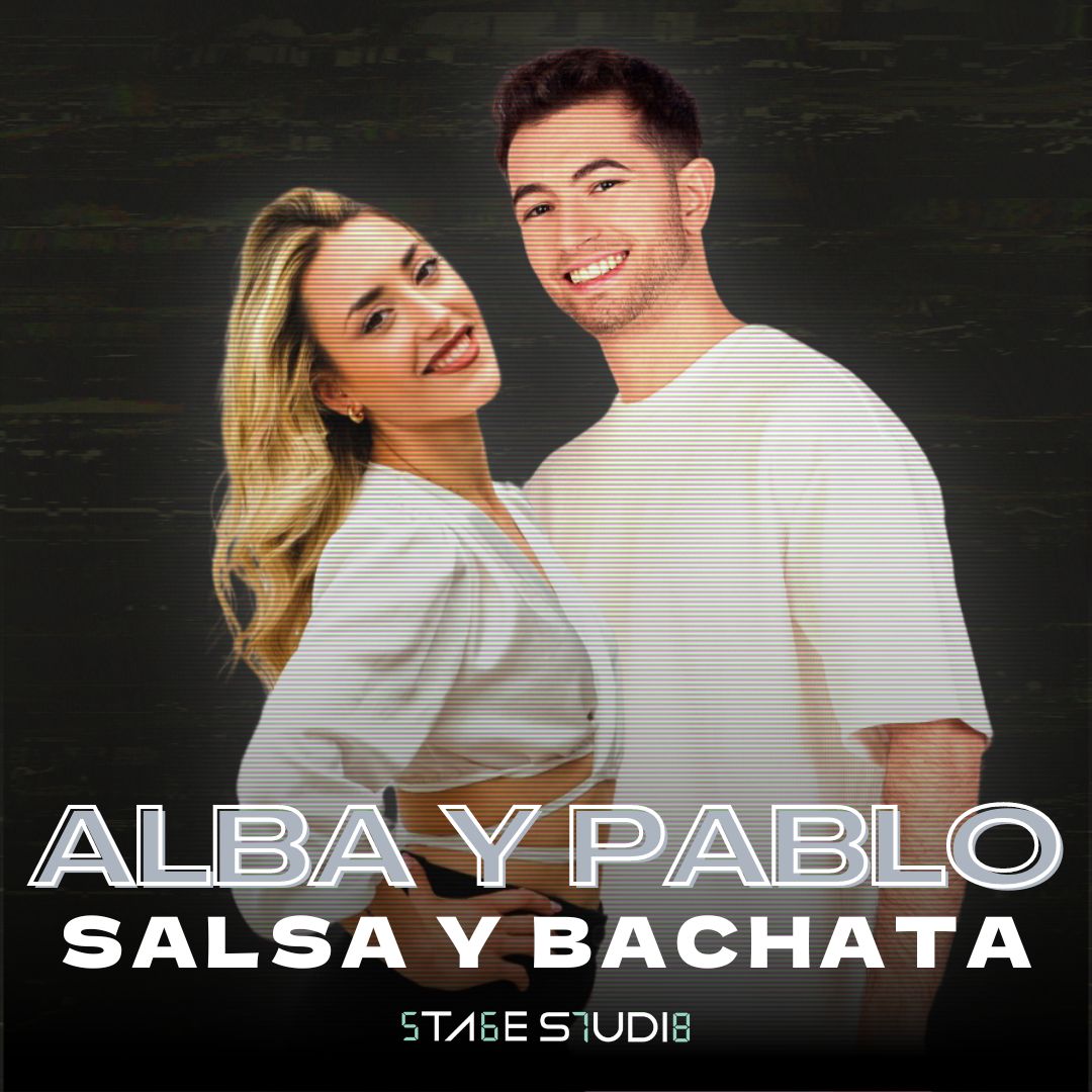 Pablo y Gemma, profesores de salsa y bachata.